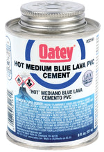 OATEY Oatey 32161 Solvent Cement, 8 oz, Can, Liquid, Blue PLUMBING, HEATING & VENTILATION OATEY