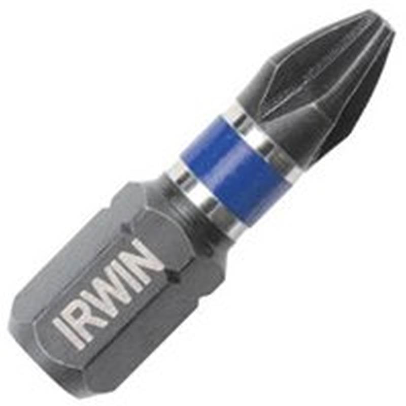 IRWIN Irwin 1837324 Power Bit, #1 Drive, Phillips Drive, 1/4 in Shank, Hex Shank, 1 in L, Tool Steel TOOLS IRWIN