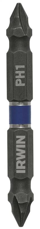 IRWIN Irwin 1870982 Power Bit, #1 Drive, Phillips Drive, 1/4 in Shank, Hex Shank, 2-3/8 in L, Steel TOOLS IRWIN