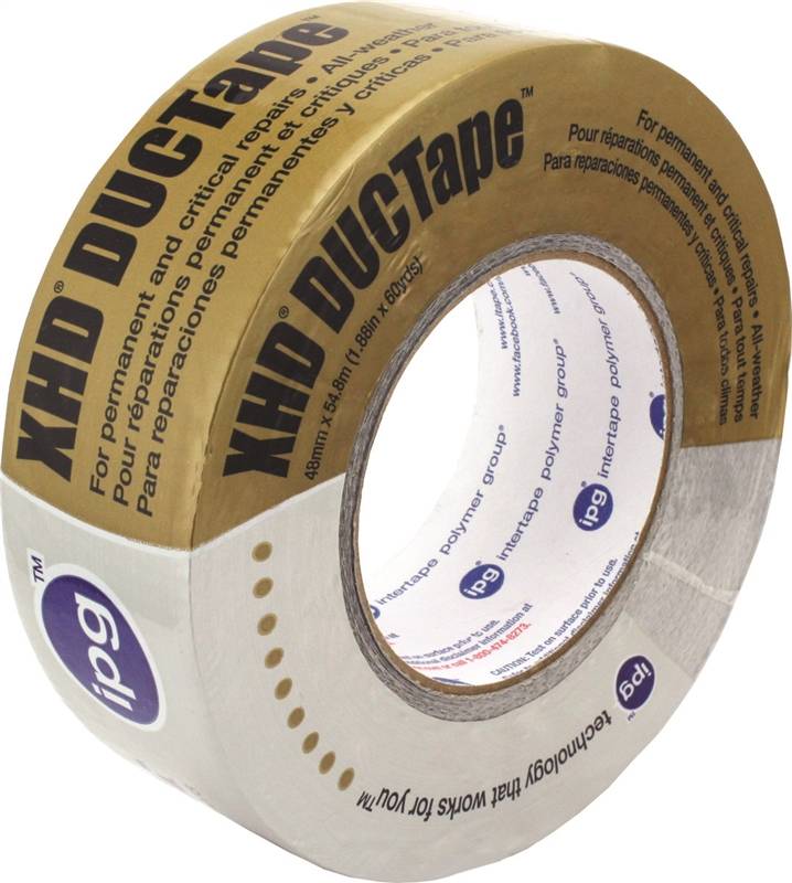 INTERTAPE POLYMER IPG 9603 Duct Tape, 60 yd L, 2.83 in W, Cloth Backing, Silver