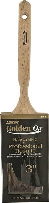 LINZER Linzer WC 2462-3 Paint Brush, 3 in W, 3 in L Bristle, Very Fine China Bristle, Flat Sash Handle PAINT LINZER   