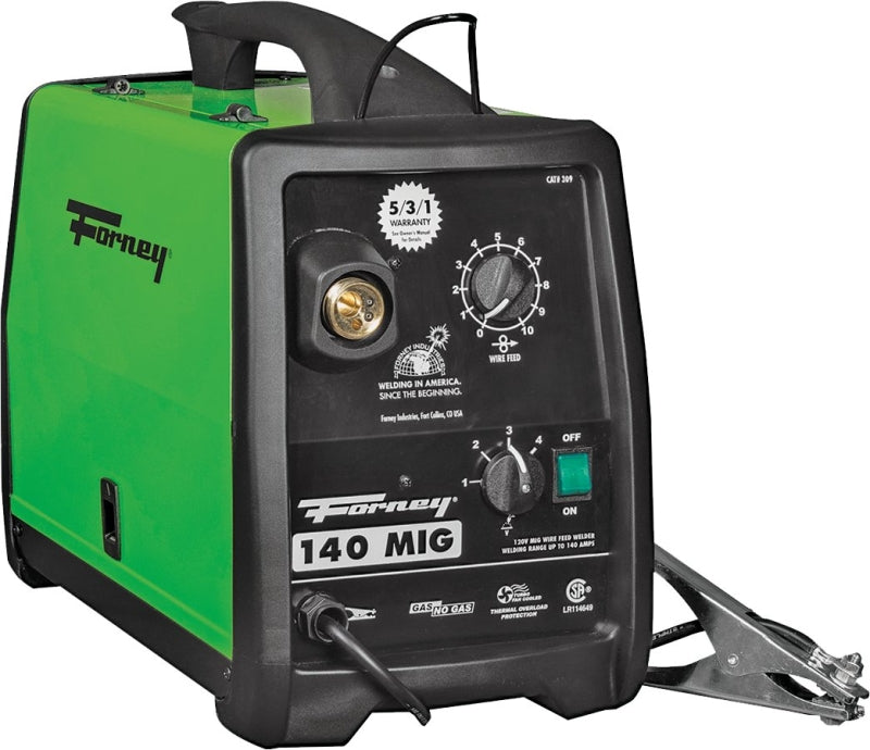 FORNEY Forney 309 MIG Welder, 120 V Input, 30 to 140 A Input, 115 A, 1-Phase, 20 % Duty Cycle TOOLS FORNEY