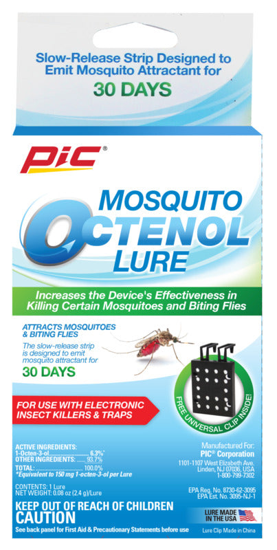 PIC Pic OCT Mosquito Octenol Lure, Includes: (3) Universal Clips