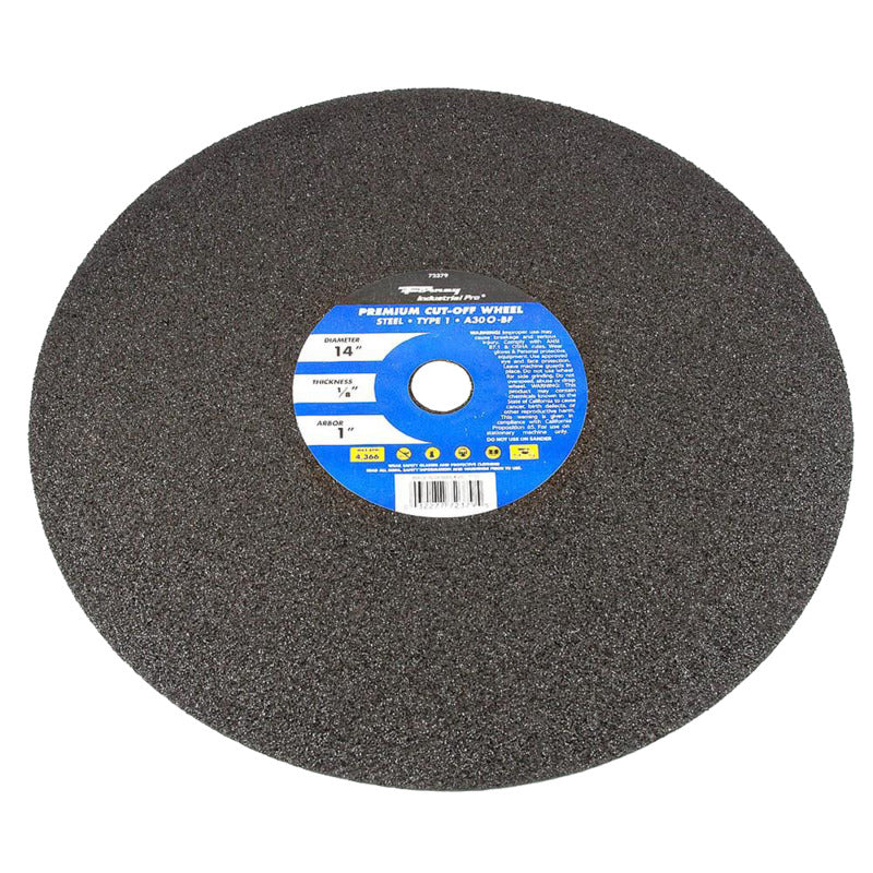 FORNEY Forney 72379 Cut-Off Wheel, 14 in Dia, 1/8 in Thick, 1 in Arbor, Aluminum Oxide Abrasive TOOLS FORNEY