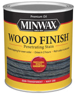MINWAX Minwax Wood Finish 701084444 Wood Stain, Phantom Navy, Liquid, 1 qt PAINT MINWAX