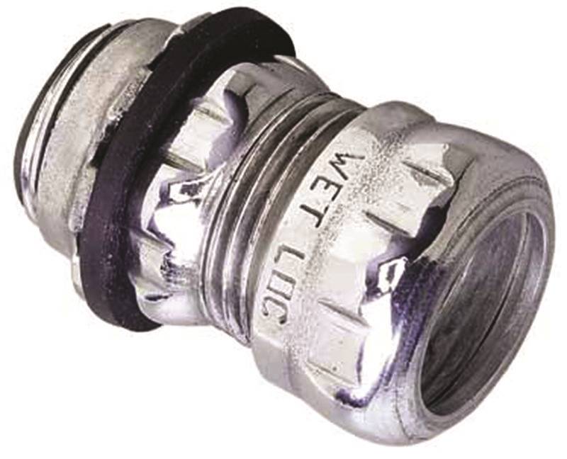 HALEX Halex 62505B Connector, 1/2 in Compression, Steel, 50/BX ELECTRICAL HALEX