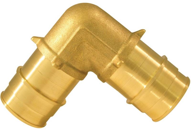 APOLLO Apollo ExpansionPEX Series EPXE11 Pipe Elbow, 1 in, Barb, 90 deg Angle, Brass, 200 psi Pressure