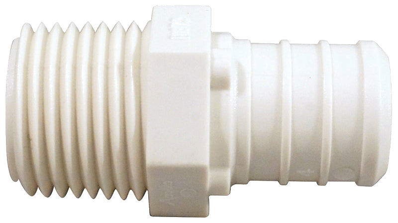 APOLLO Apollo ApolloPEX Series PXPAM34125PK Pipe Adapter, 3/4 x 1/2 in, Barb x MPT, PEX-A, Poly Alloy, 200 psi Pressure PLUMBING, HEATING & VENTILATION APOLLO