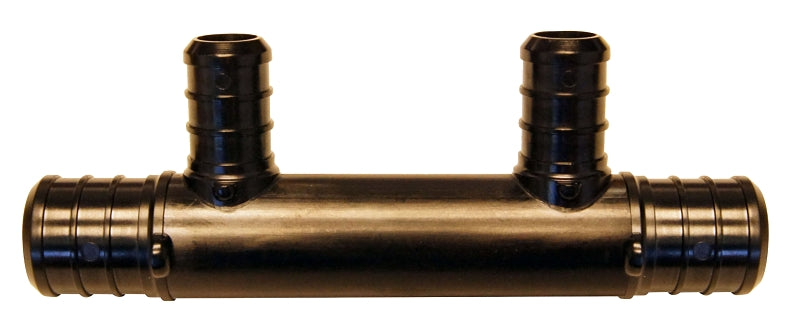 APOLLO Apollo PXPA2PTO Manifold, 3-1/2 in OAL, 3/4 in Inlet, 2-Outlet, 1/2 in Outlet, Polyalloy, 200 psi Pressure PLUMBING, HEATING & VENTILATION APOLLO