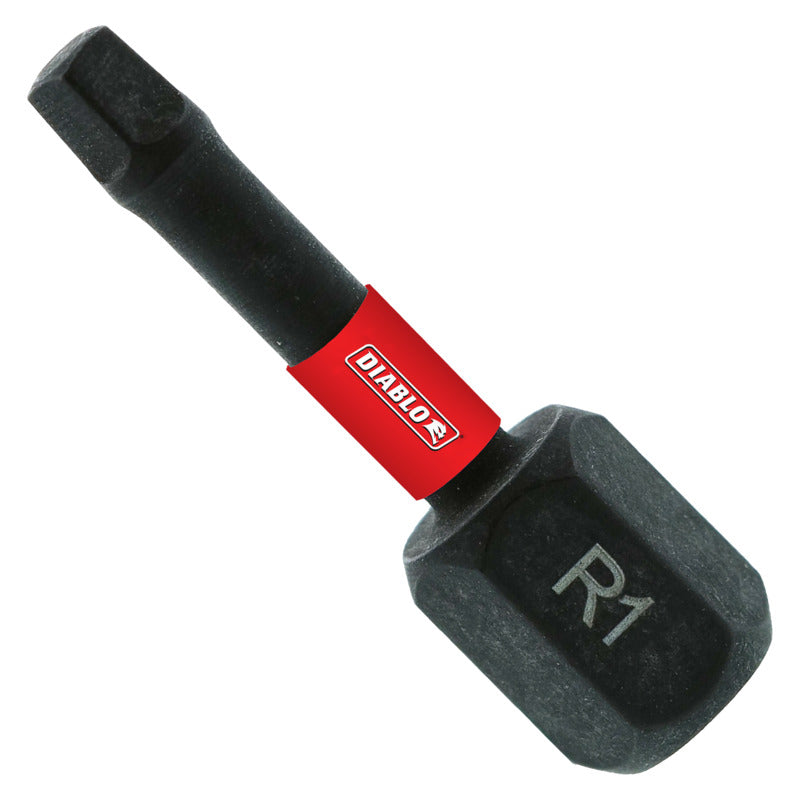 DIABLO Diablo DSQ11P2 Screwdriver Insert Bit, #1 Drive, Square Drive, 1 in L, 2/PK TOOLS DIABLO