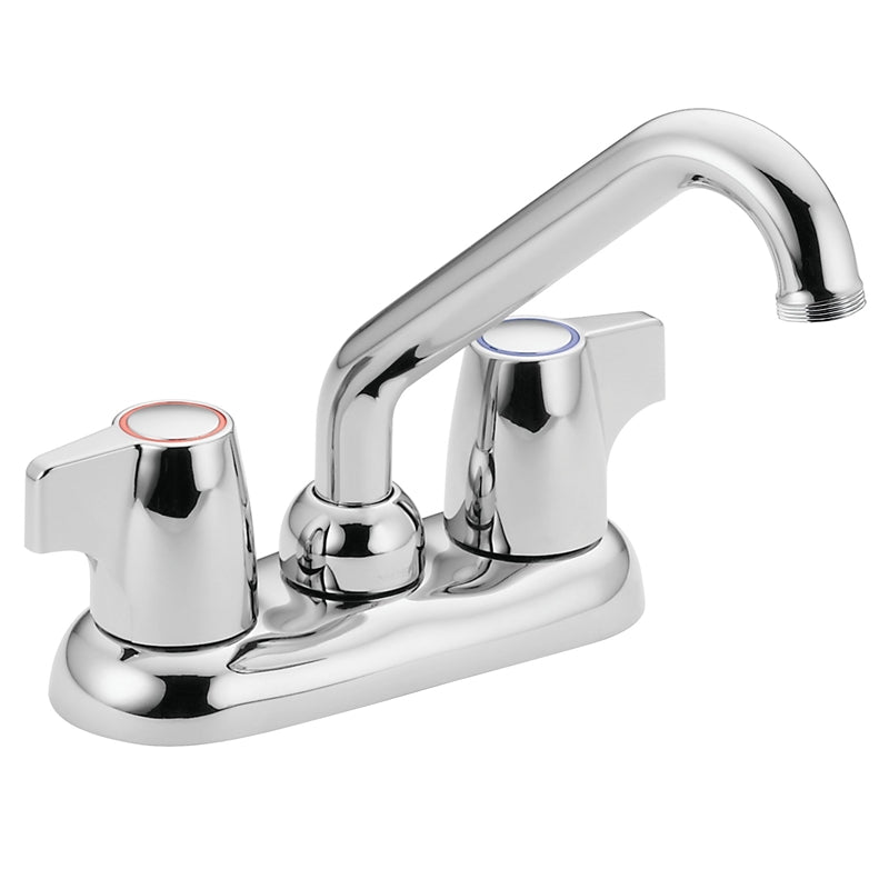 MOEN Moen Chateau Series 74998 Laundry Faucet, 2-Handle, Chrome Plated, Deck Mounting, Mini Blade Handle PLUMBING, HEATING & VENTILATION MOEN