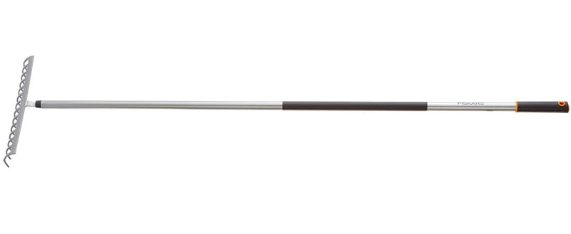 FISKARS Fiskars 335510-1001 Garden Rake, 14-Tine, Steel Tine