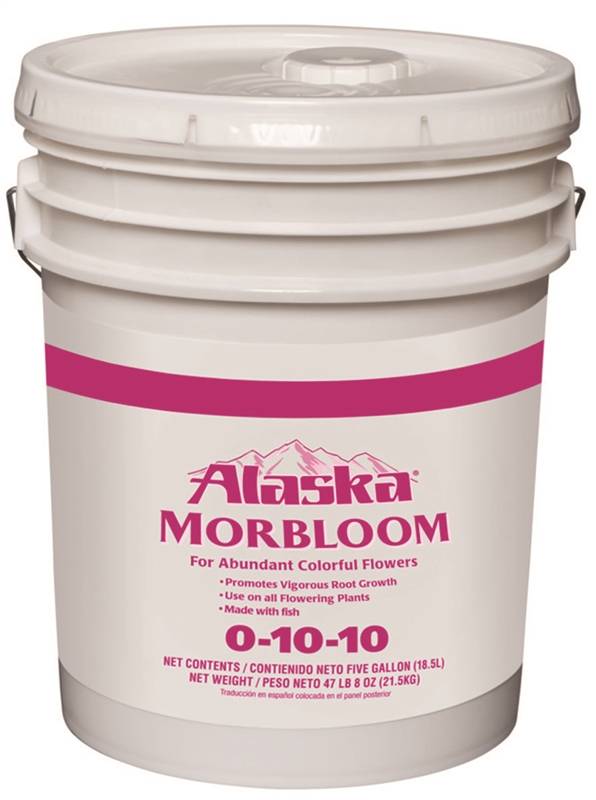 ALASKA Alaska 100099472 Morbloom Fertilizer, 5 gal Bucket, Liquid, 0-10-10 N-P-K Ratio