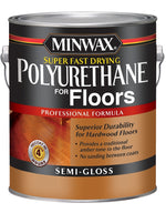 MINWAX Minwax 130210000 Polyurethane, Semi-Gloss, Liquid, Clear, 1 gal, Can PAINT MINWAX   