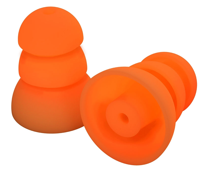 PLUGFONES Plugfones ComforTiered Series PRP-SO10 Replacement Plugs, 26 dB NRR, Silicone Ear Plug, Orange Ear Plug CLOTHING, FOOTWEAR & SAFETY GEAR PLUGFONES   