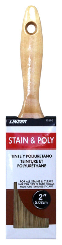 LINZER Linzer HD 1521-0200 Stain Brush, 2 in L Bristle PAINT LINZER   