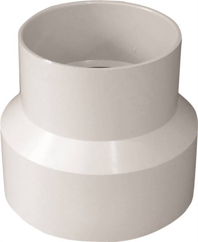 IPEX USA LLC-CANPLAS IPEX 414217BC Sewer Increaser Coupling with Stop, 4 x 3 in, Hub, PVC, White LAWN & GARDEN IPEX USA LLC-CANPLAS   