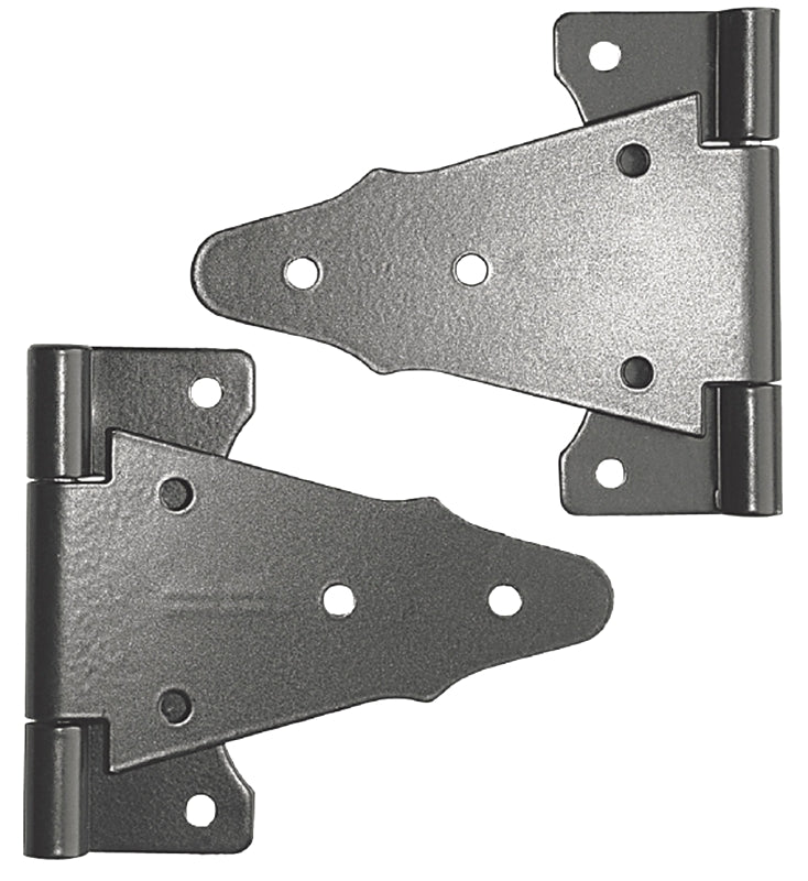 NUVO IRON Nuvo Iron TH6BLK Tee Hinge, 6 in H Frame Leaf, Galvanized Steel HARDWARE & FARM SUPPLIES NUVO IRON