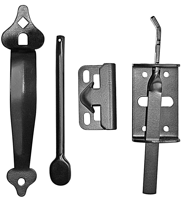 NUVO IRON Nuvo Iron TL6BLK Thumb Latch, Galvanized Steel, Powder-Coated HARDWARE & FARM SUPPLIES NUVO IRON