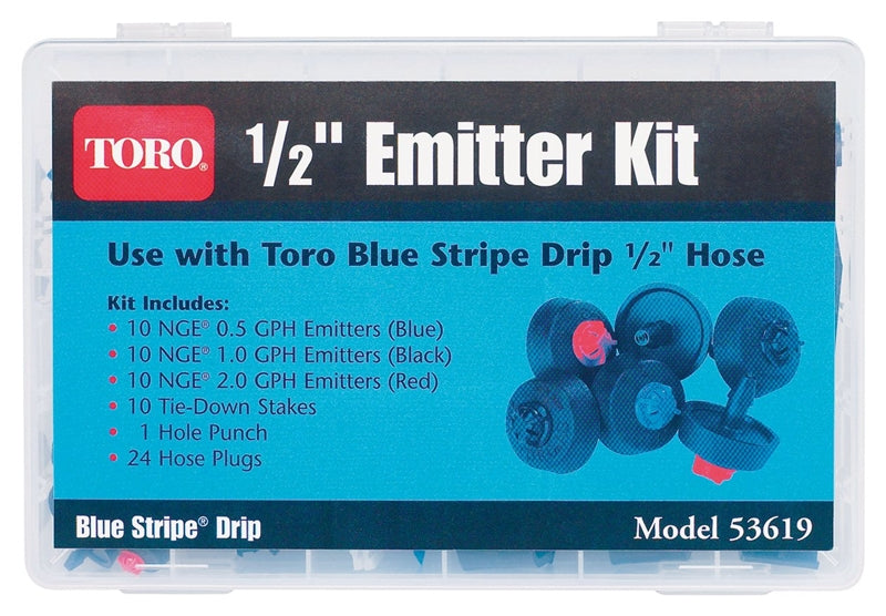 TORO Toro 53619 Emitter Kit, For: Blue Strip Drip 1/2 in Tubing LAWN & GARDEN TORO   
