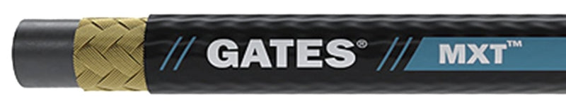 GATES Gates MXT MEGASYS 85037 Wire Braid Hose, 0.551 in OD, 1/4 in ID, 50 ft L, 6000 psi Pressure, Synthetic Rubber, Black HARDWARE & FARM SUPPLIES GATES   