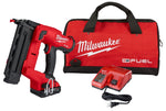 MILWAUKEE Milwaukee 2746-21CT Brad Nailer Kit, Battery Included, 18 V, 2 Ah, 110 Magazine, Glue Collation, 18 ga Nail TOOLS MILWAUKEE