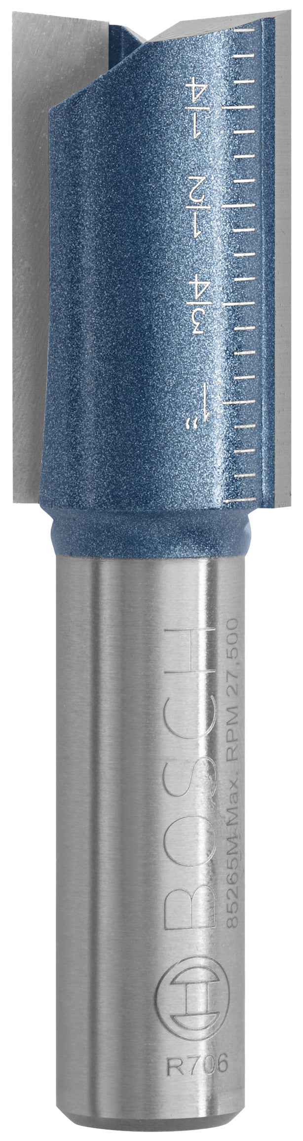 BOSCH Bosch 85265MC Router Bit, 3/4 in Dia Cutter, 1-1/4 in L Cutting, 2-7/8 in OAL, 1/2 in Dia Shank, 2-Cutter, Steel TOOLS BOSCH