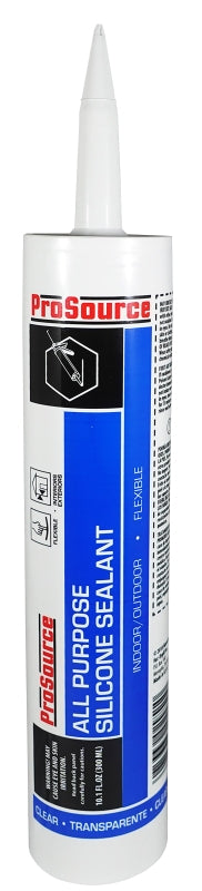 RED DEVIL ProSource 68510 All Purpose Silicone Sealant, Clear, 10.1 oz Cartridge PAINT RED DEVIL