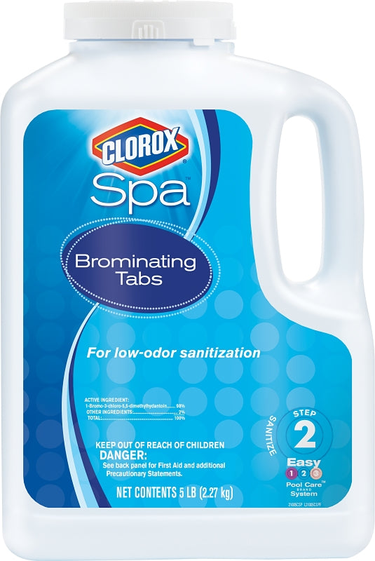 CLOROX Clorox Spa 21005CSP Brominating Tablet, 5 lb, Tablet, Faint Halogen, White CLEANING & JANITORIAL SUPPLIES CLOROX   