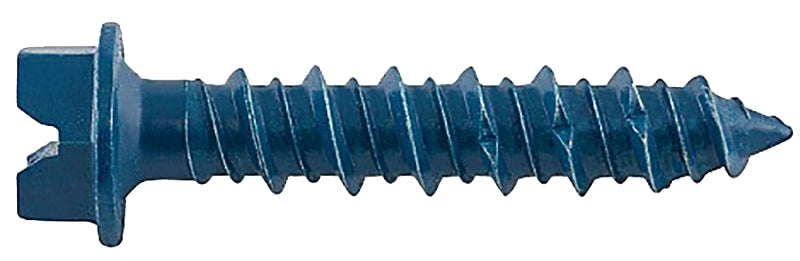 DEWALT DEWALT UltraCon+ Series DFM12732 Concrete Screw Anchor, 1/4 in Dia, 4 in L, Carbon Steel, Zinc Stalgard, 100/BX HARDWARE & FARM SUPPLIES DEWALT