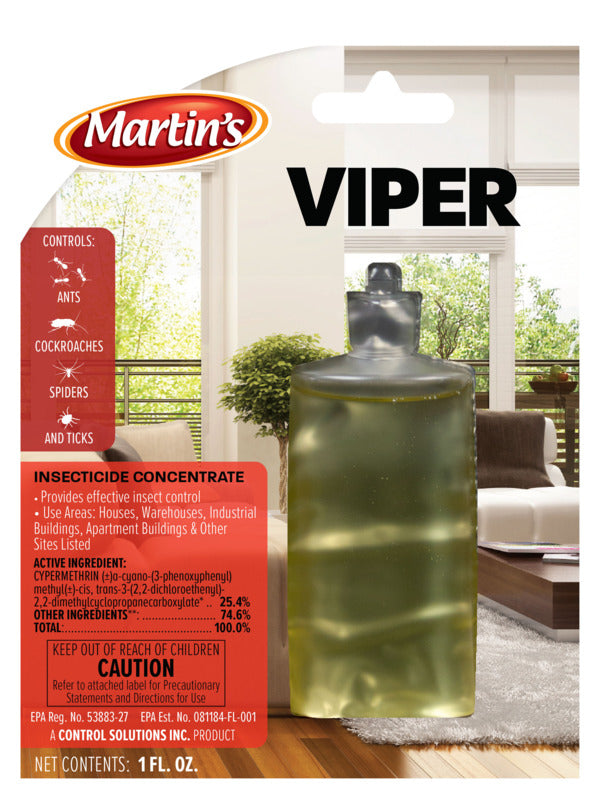 MARTIN'S Martin's 82005004 Concentrated Insecticide Killer, Liquid, Spray Application, 1 oz Bottle LAWN & GARDEN MARTIN'S