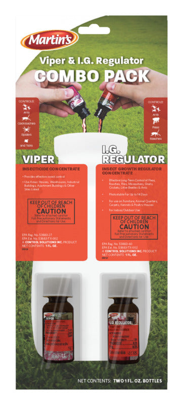 MARTIN'S Martin's 82005006 Viper/IGR Combo Pack, Liquid, Indoor, 1 oz LAWN & GARDEN MARTIN'S