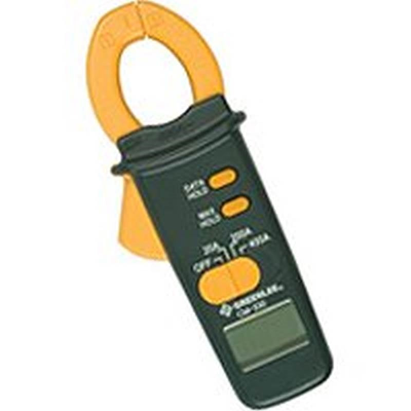 GREENLEE Greenlee CM-330 Clamp Meter, 600 VAC/VDC, 2000 Count Resolution, LCD Display AUTOMOTIVE GREENLEE