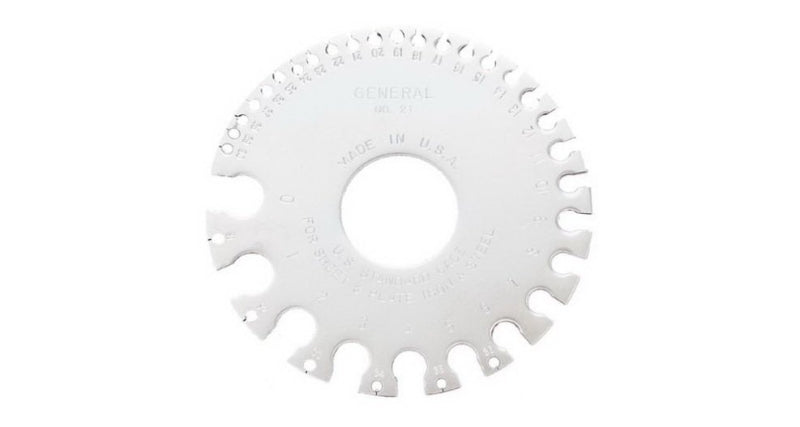 GENERAL General 21 Sheet Metal Gauge, 0 to 36 in, Steel