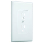 HUBBELL Hubbell 2500W Wallplate, 4-3/4 in L, 2.93 in W, 1-Gang, Plastic, White ELECTRICAL HUBBELL