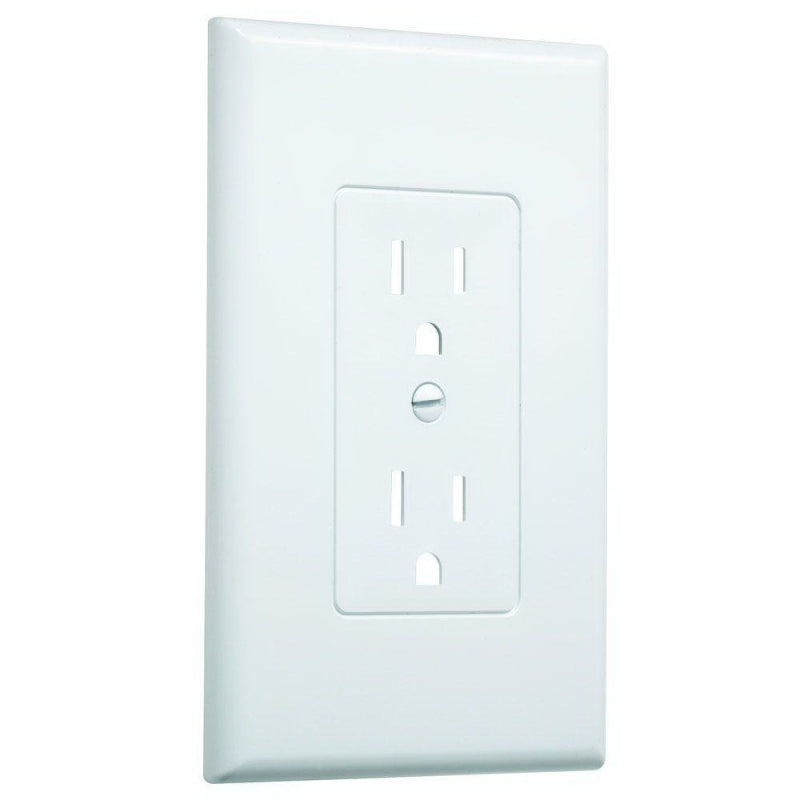 HUBBELL Hubbell 2500W Wallplate, 4-3/4 in L, 2.93 in W, 1-Gang, Plastic, White ELECTRICAL HUBBELL