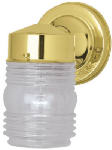 WESTINGHOUSE LIGHTING CORP 75-Watt Polished Brass Jelly Jar Wall Fixture ELECTRICAL WESTINGHOUSE LIGHTING CORP