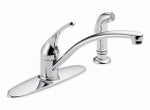 DELTA FAUCET CO Foundations Kitchen Faucet With Side Spray, Single Handle, Chrome PLUMBING, HEATING & VENTILATION DELTA FAUCET CO