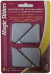 MAGIC SLIDERS L P Surface Protectors, Furniture Sliding Discs, Adhesive, 2 x 2 x 2-1/2-In. Triangle, 4-Pk. HARDWARE & FARM SUPPLIES MAGIC SLIDERS L P