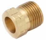 ANDERSON METALS CORP Pipe Fittings, Standard Pol Nut, 7/8 Hex x 1 In. Propane LH Thread PLUMBING, HEATING & VENTILATION ANDERSON METALS CORP
