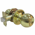 TAIWAN FU HSING INDUSTRIAL CO Privacy Lockset, Ball-Knob Style, Polished Brass HARDWARE & FARM SUPPLIES TAIWAN FU HSING INDUSTRIAL CO