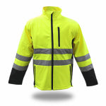 SAFETY WORKS INC Waterproof Jacket, Hi-Vis Yellow, XXXL CLOTHING, FOOTWEAR & SAFETY GEAR SAFETY WORKS INC