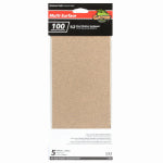 ALI INDUSTRIES 5-Pk., 1/2-Sheet 100-Grit Sandpaper TOOLS ALI INDUSTRIES