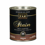 ZAR ZAR 11912 Wood Stain, Mocha, Liquid, 1 qt, Can PAINT ZAR   