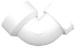 PLUMB SHOP DIV BRASSCRAFT Kitchen Drain Elbow, 90 Degrees, White Plastic PLUMBING, HEATING & VENTILATION PLUMB SHOP DIV BRASSCRAFT