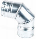 DURAVENT Pellet Stove Vent Elbow, 90 Degree, 3 In. PLUMBING, HEATING & VENTILATION DURAVENT