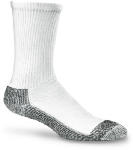 WIGWAM MILLS INC Work Socks, Double Cushioned, White & Black, Men's Medium