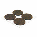 RICHELIEU AMERICA LTD Furniture Pads, Self-Adhesive, Brown Felt, Round, 1-In., 4-Pk. HARDWARE & FARM SUPPLIES RICHELIEU AMERICA LTD