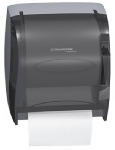 KIMBERLY-CLARK CORP In-Sight Lev-R-Matic Towel Roll Dispenser, Smoke Gray, Plastic CLEANING & JANITORIAL SUPPLIES KIMBERLY-CLARK CORP   