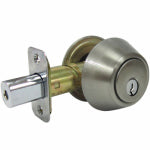 TAIWAN FU HSING INDUSTRIAL CO Double-Cylinder Deadbolt, Satin Nickel HARDWARE & FARM SUPPLIES TAIWAN FU HSING INDUSTRIAL CO